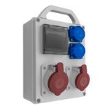 ROZDZIELNIA PRZENOŚNA R-BOX 240, 1 X 32A / 4P, 1 X 16A / 4P, 2 X 230 V, 4 - ESY