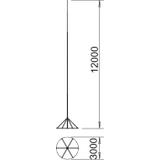 irod 12, Maszt odgromowy