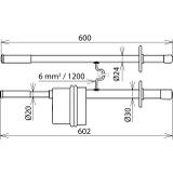 Wskaźnik napięcia stałego PHE/G II, dwubiegunowy, Un 1...4,2 kV