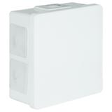VP-02 Puszka natynkowa 86x86x40mm IP55 6-wl klik dł.gum. biała VP 002-01 61.107 OPATÓWEK