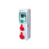Rozdzielnica budowlana 5 modułów, 1x16A 400V, 1x32A 400V RSS-01 IP44 942010 ELEKTROMET