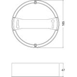 Ramka do oprawy DOWNLIGHT IP44 DN 165 WT