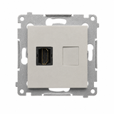 Simon 54 Gniazdo HDMI pojedyncze kaszmir mat DGHDMI.01/42
