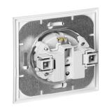 Gniazdo pojedyncze podtynkowe 2P+Z, Schuko Luna, 16A, 250V, PT-17L, srebrny