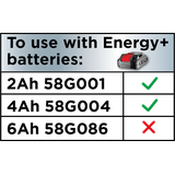 Odkurzacz warsztatowy Energy+ 18V, Li-Ion, 10 L