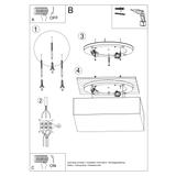 Sollux Plafon HORUS 25 szary SL.0143