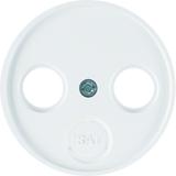 BERKER R.X Płytka czołowa do gniazda antracytowego 2- i 3-wyj. biały 12032089 HAGER