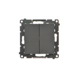 Simon 55 Przycisk zwierny poczwórny 10 AXm szybkozłączka Czarny mat