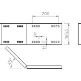 WRWV 160 I, ŁĄCZNIK KĄTOWY 45 160MM FT