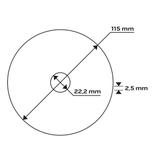 Tarcza tnąca do metalu 115 x 2.5 x 22.2 mm, 41 A30-T-BF