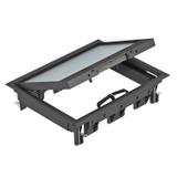 GES6-2U10T 9011, Kaseta zasilająca do montażu w kanale