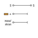 3-przewodowa złączka do elementów w. zasilająca pomarańczowa