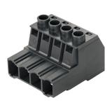 SUZ 10.16HP/04/180G AG BK BX Wtyk PCB (złącze wiązki), 10.16 mm, Liczba biegunów: 4, Przyłącze z jarzmem /32szt./ 1947500000 WEIDMÜLLER