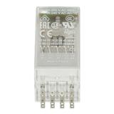 PRZEKAŹNIK CR-M024AC4LG, A1-A2=24V AC, 4 STYKI C/O ZŁOCONE, LED