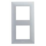 Niloe Step Ramka Podwójna 2X Kolor Aluminium Szczotkowane 863892 LEGRAND