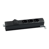 "Simon 480 TS48-130E300K0-44 Listwa standardowa 3 gn. typ E i płytka 2xRJ45 keystone