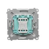 Simon Basic Łącznik krzyżowy z podświetleniem LED 10A 250V szybkozłączka biały BMW7L.01/11 KONTAKT