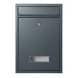 Skrzynka na listy BALI z galwanizowanej stali mała z wizytownikiem antracyt MB-3/A ORNO