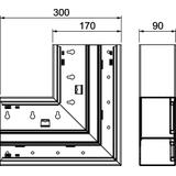GS-DFS90170RW, Naroże płaskie 90X170 CZ.B.