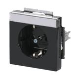 CARAT/FUTURE Gniazdo SCHUKO z polem opisowym Z uziemieniem, 2P+E antracyt 2CKA002011A3802 ABB