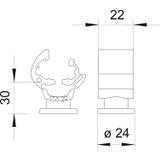 177/B-HD-30, UCHWYT DACH.WKRĘTY+DYBLE PA OP.1