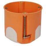 E4000 ,  Puszka do pustych ścian O60mm,z membranami przebiciowymi 25mm, głęboka, pomarańczowy
