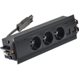 "Simon 480 TS48-510E300K0-44 Indesk 3 gn. typ E i płytka dla 2 złączy RJ45 keystone