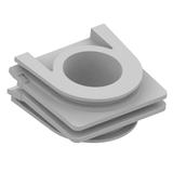 AQUANT 2K adapter do pionowego łączenia gniazd i łączników IP 55 - kolor szary 7035