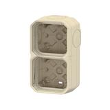 NOWE PLEXO - PUSZKA NATYNKOWA PODWÓJNA Z PRZEPUSTEM MEMBRANOWYM PIASKOWA