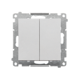 Simon 55 Przycisk zwierny poczwórny 10 AXm szybkozłączka Aluminium mat