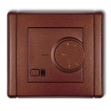 FLEXI Elektroniczny regulator temperatury z czujnikiem powietrznym brązowy metalik