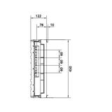 univers N Blok dla szyn zbiorczych poziomych 60mm 4/5-pol. 2xNH00 450x250mm UE31E2B HAGER