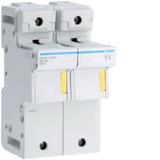 Rozłącznik bezpiecznikowy cylindryczny 2P 22x58mm LR702 HAGER