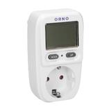 Watomierz kalkulator energii z wyświetlaczem LCD wersja Schuko OR-WAT-419(GS) ORNO