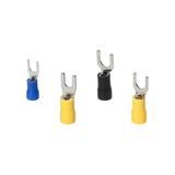 Zestaw końcówek kablowych widełkowe 95szt w zestawie: 30x2,5mm2,M4; 30x2,5mm2,M6; 20x6mm2,M4; 15x6 O