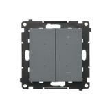 Simon 55 Ściemniacz do LED ściemnialnych klawiszowy Grafitowy mat