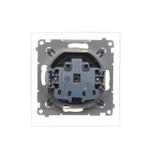 Simon 54 Gniazdo IP44 Z USZCZELKĄ 16A z. śrub. klapka transp. brąz mat *Uszczelka do ramek S54 PREMI