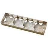 IMPRESJA Puszka instalacyjna poczwórna - kolor złoty metalik