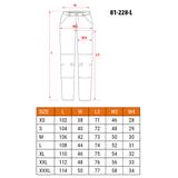 Spodnie robocze DENIM, wzmocnienia na kolanach, rozmiar L