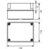 OH-2B.3 obudowa hermetyczna IP65 158x118x96 mm 29.27 OPATÓWEK