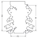 uniwersalna płytka drukowana układ przyłączy 2/2