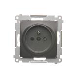 Simon 54 antracyt gniazdo pojedyncze