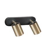 Nowodvorski kinkiet (reflektorki) Eye Spot II 2xGU10 czarno/mosiężny 8817