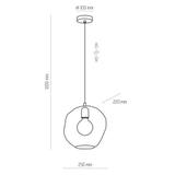 TK-Lighting lampa wisząca SOL 1xE27,max 60W