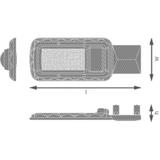 Oprawa uliczna LED URBAN LITE M 50W 840 IP65 GY 4058075678071 LEDVANCE