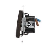 Simon 54 Łącznik dwubiegunowy podwójny 16A z. śrub. brąz mat