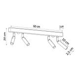 Sollux Plafon EYETECH 4 biały SL.0905