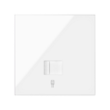 Simon 100 Panel 1-krotny: 1 gniazdo RJ45 biały 10020106-130 KONTAKT