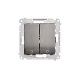 Simon 54 Łącznik dwubiegunowy podwójny 16A z. śrub. antracyt