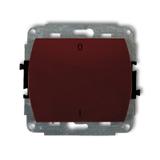 TREND Mechanizm łącznika dwubiegunowego podświetlanego brązowy